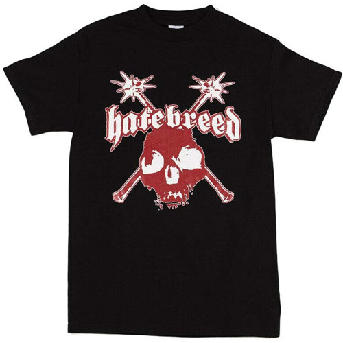 Hatebreed Skull T-Shirt Graphic Tee Mens Shirt
