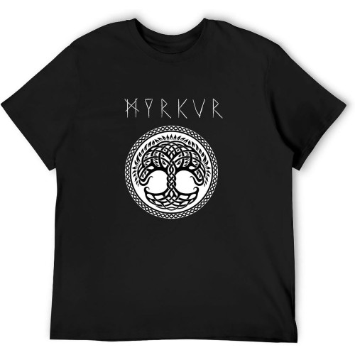 Short T-Shirt Myrkur Tree Black