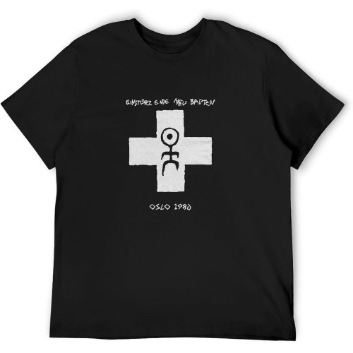 Einsturzende Neubauten - Oslo 1980 Flyer - Limited Edition Black Tribute T-Shirt Black