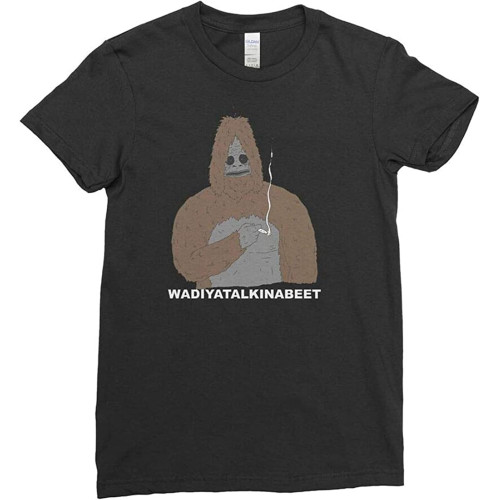 Rew Sassy The Sasquatch Smoke Weed Big LEZ T Shirt Tee Top Black Rew Sassy The Sasquatch Smoke Weed Big LEZ T Shirt Tee Top Black