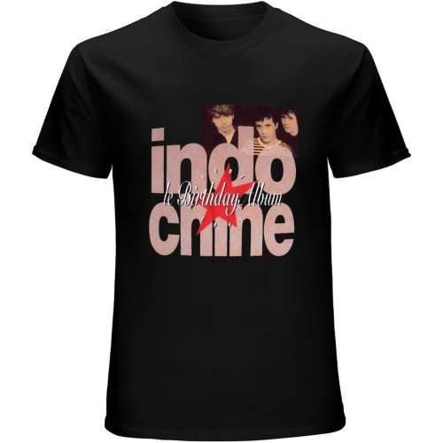 Indochine Birthday Album 1981 1991 Pop Mens Crew Neck Customized T Shirt Black Indochine Birthday Album 1981 1991 Pop Mens Crew Neck Customized T Shirt Black