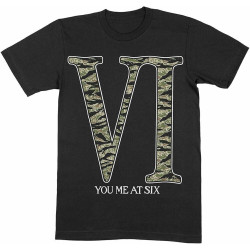 You Me at Six Camo Logo Mens T Shirt You Me at Six Tee