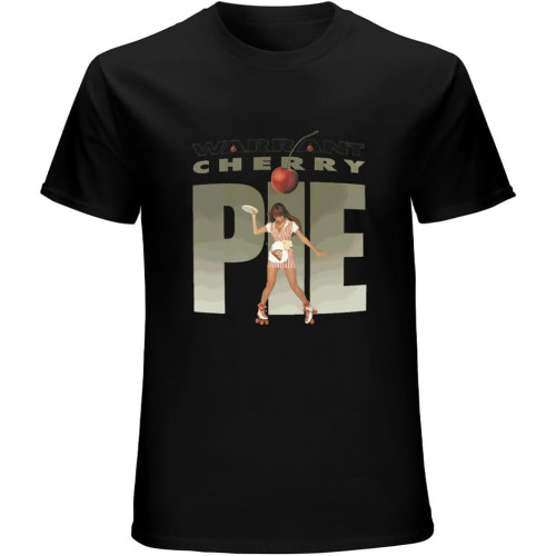 New Warrant *Cherry Pie Rock Band Men's T Shirt Black