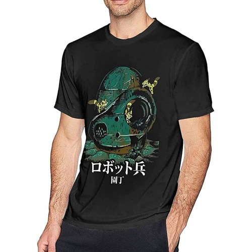 Castle in The Sky Laputa T Shirt Mens Leisure Cotton Crew Neck Short Sleeves Tshirts