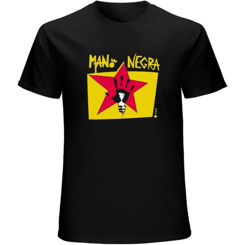 Mano Negra Manu Chao King of Bongo 1991 Album Cover T-Shirt Black