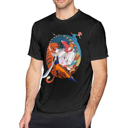 Rurouni Kenshin Mens T-Shirt Black Tee Rurouni Kenshin Mens T-Shirt Black Tee