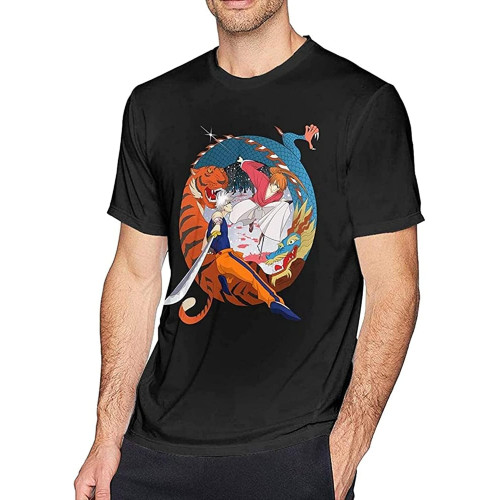 Rurouni Kenshin Mens T-Shirt Black Tee Rurouni Kenshin Mens T-Shirt Black Tee