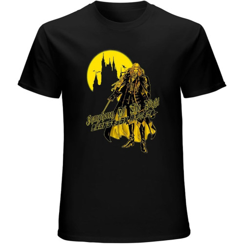 Unisex T-Shirt Castlevania Alucard Crazy Unique Black Unisex T-Shirt Castlevania Alucard Crazy Unique Black