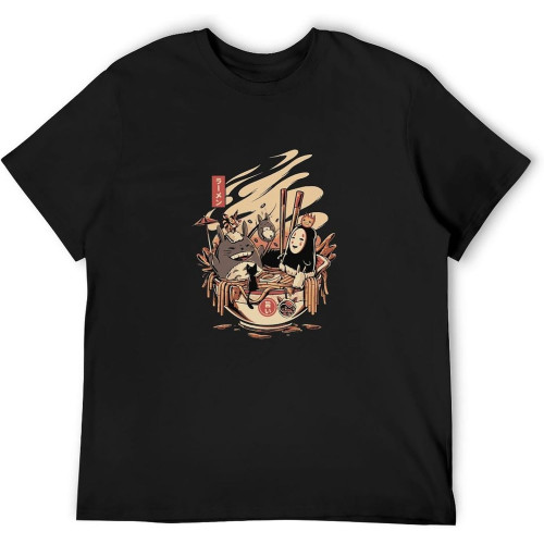 Ramen Pool Party T-Shirt Unisex Gift Men's Black Tees