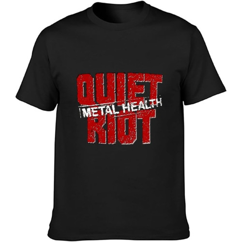 Quiet Riot Cd Lgo Metal Health T-Shirt Unisex Gift Men's Black Tees