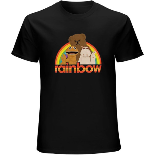 Rainbow Zippy Bungle George Unofficial T-Shirt Unisex Gift Men's Black Tees Rainbow Zippy Bungle George Unofficial T-Shirt Unisex Gift Men's Black Tees
