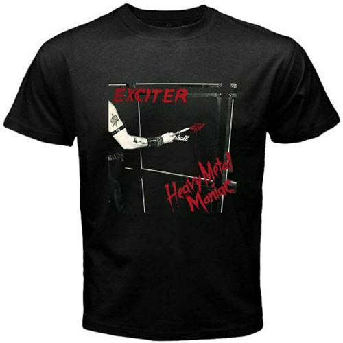 Exciter Heavy Metal Maniac T Shirt Music Vintage Cotton Tee Print Graphic Shirt Funny Short Sleeve Men T-Shirt Unisex Top Tees Exciter Heavy Metal Maniac T Shirt Music Vintage Cotton Tee Print Graphic Shirt Funny Short Sleeve Men T-Shirt Unisex Top Tees