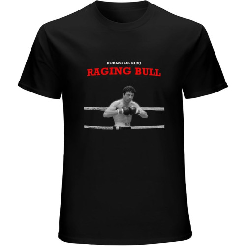 Raging Bull Robert De NIRO Retro Movie T-Shirt Unisex Gift Men's Black Tees