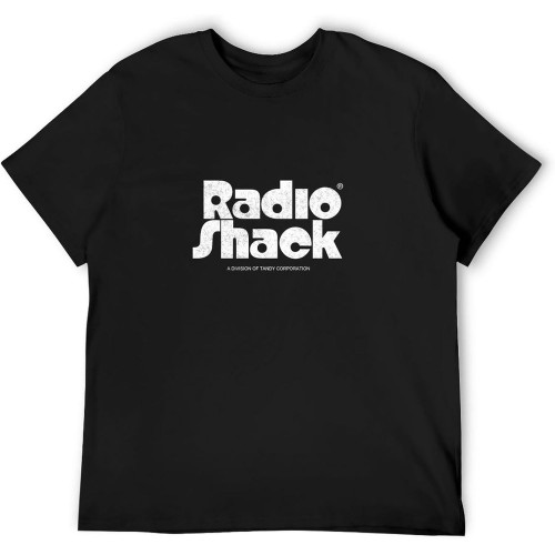 Radio Shack T-Shirt Unisex Gift Men's Black Tees