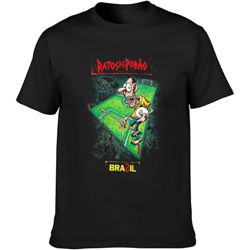 Ratos De Porao Brasil T-Shirt Unisex Gift Men's Black Tees Ratos De Porao Brasil T-Shirt Unisex Gift Men's Black Tees