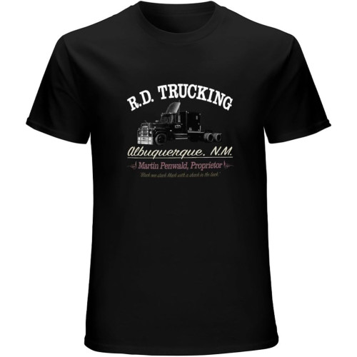 R.D. Trucking Convoy Trucker Retro 70s Film Movie Police T-Shirt Unisex Gift Men's Black Tees
