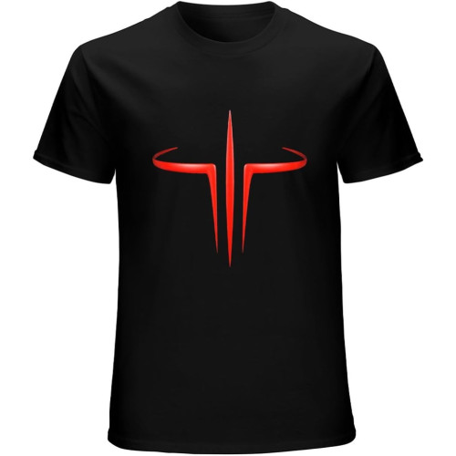 Quake Computer Game T-Shirt Unisex Gift Men's Black Tees