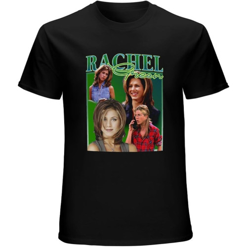 Rachel Green Homage 90s Jennifer Aniston T-Shirt Unisex Gift Men's Black Tees
