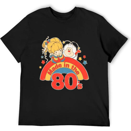 Rainbow Brite Made in 80s T-Shirt Unisex Gift Men's Black Tees
