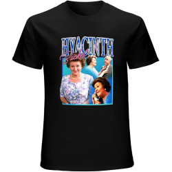 Hyacinth Bucket Homage Keeping Up Appearances T-Shirt Black Unisex Mens Tees