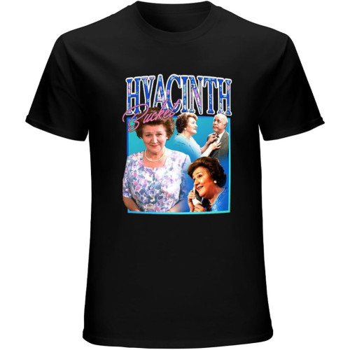 Hyacinth Bucket Homage Keeping Up Appearances T-Shirt Black Unisex Mens Tees Hyacinth Bucket Homage Keeping Up Appearances T-Shirt Black Unisex Mens Tees