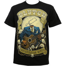 Clutch Band Decapitation Blues T-Shirt Graphic Black Tee Mens Shirt Clutch Band Decapitation Blues T-Shirt Graphic Black Tee Mens Shirt