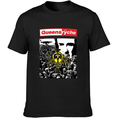 Queensryche Operation Mindcrime Album Cover T-Shirt Unisex Gift Men's Black Tees Queensryche Operation Mindcrime Album Cover T-Shirt Unisex Gift Men's Black Tees