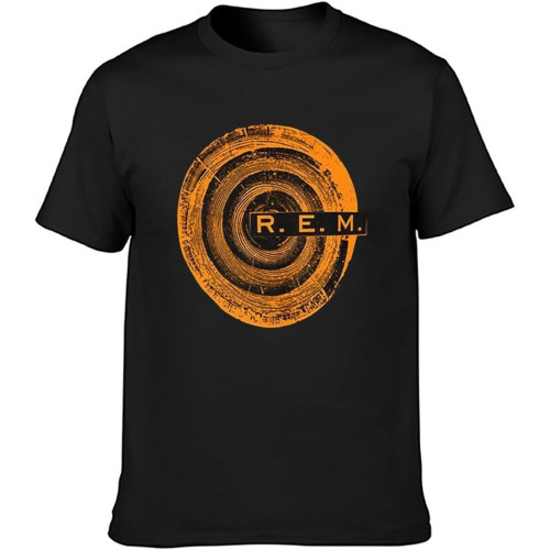 R.E.M. Woodcut Tree T-Shirt Unisex Gift Men's Black Tees