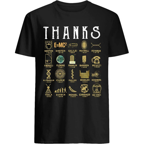 Micerice Thanks Inventors and Scientists T-Shirt Black