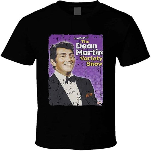 Best of The Dean Martin Variety Show T Shirt Everybody Loves Somebody Ken Lane Black Large Black