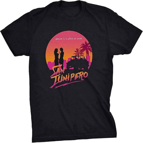 Black Mirror San Junipero Heaven Men's T Shirt Tshirt Men Black Short Sleeve Cotton Hip Hop T-Shirt Print Tee Shirts-1 Black Black Mirror San Junipero Heaven Men's T Shirt Tshirt Men Black Short Sleeve Cotton Hip Hop T-Shirt Print Tee Shirts-1 Black