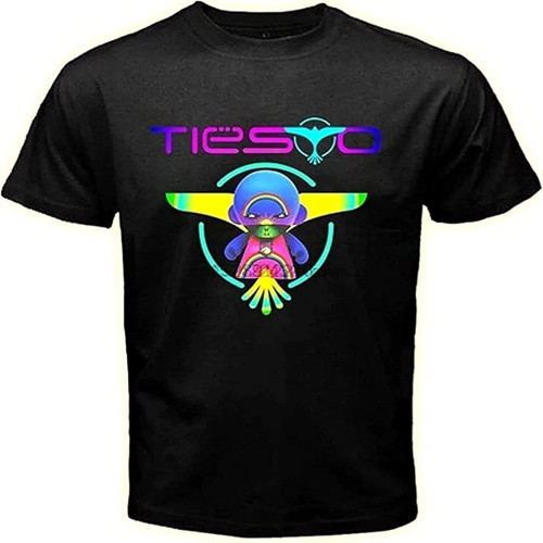 DJ Tiesto White Yellow Black red Mens t Shirt Men Pour Men's avec Logo Trance House Music Variant Black Taille S à Black