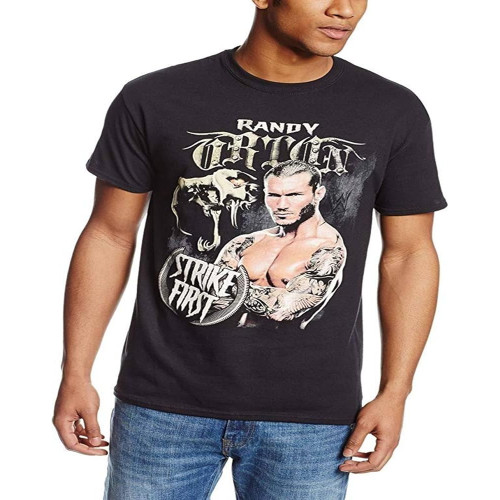 Men's Randy Orton Strike First T Shirt ly Black