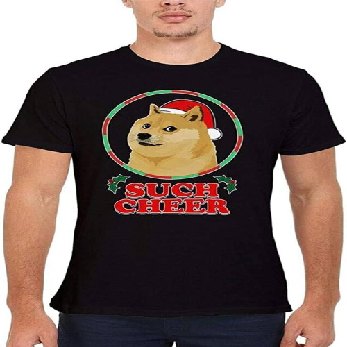 Christmas Xmas Doge Such Cheer Men T-Shirt Black Christmas Xmas Doge Such Cheer Men T-Shirt Black