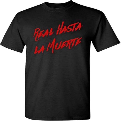 Men's Real Hasta La Muerte T-Shirt Anuel AA Album T-Shirt Adult Fan Concert Black