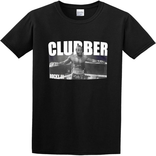 Rocky Iii Balboa V Clubber Lang Southside Slugger Mr Ba Baracas O Neck Men Shirt Black Rocky Iii Balboa V Clubber Lang Southside Slugger Mr Ba Baracas O Neck Men Shirt Black