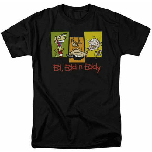 Ed, EDD, n Eddy 3 EDS T Shirt Mens Licensed Cartoon Merchandise Black Ed, EDD, n Eddy 3 EDS T Shirt Mens Licensed Cartoon Merchandise Black