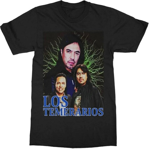 Vintage Style Temerarios T-Shirt Men Black
