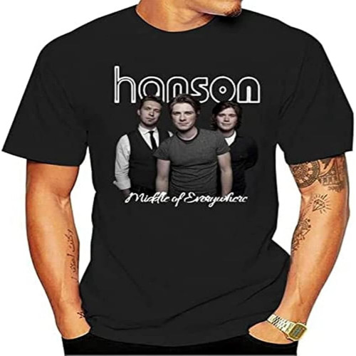 Hanson Middle of Everywhere Tour 2017 T-Shirt Size S-3XL Black Hanson Middle of Everywhere Tour 2017 T-Shirt Size S-3XL Black