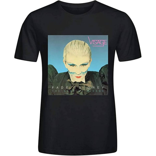 Visage Fade to Grey The Best of Visage T Shirts for Men Black Visage Fade to Grey The Best of Visage T Shirts for Men Black