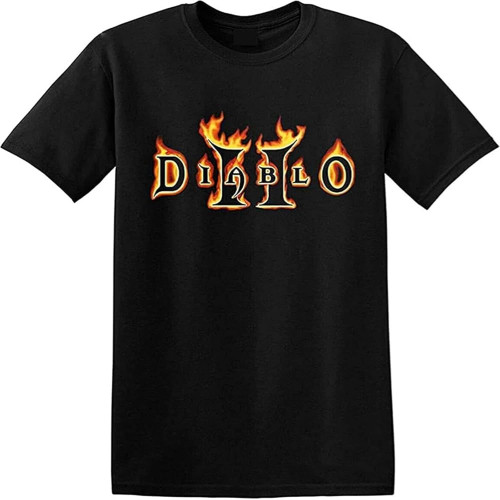 Touched Diablo 2 Shirt Action RPG Hack n Slash Video Game Black T-Shirt Black Touched Diablo 2 Shirt Action RPG Hack n Slash Video Game Black T-Shirt Black