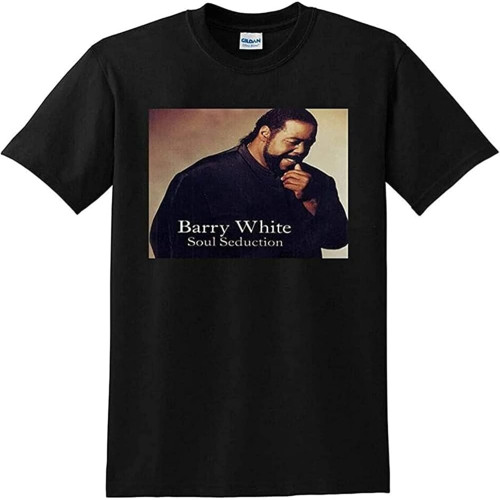 Barry White Mens T Shirt Soul Seduction Black Barry White Mens T Shirt Soul Seduction Black