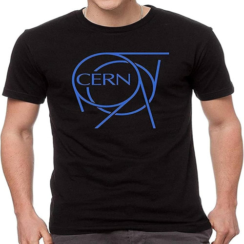 Xiaobang CERN European Nuclear Institute Symbol Logo Casual T-Shirt Color Black,Size L_19725 Black Xiaobang CERN European Nuclear Institute Symbol Logo Casual T-Shirt Color Black,Size L_19725 Black