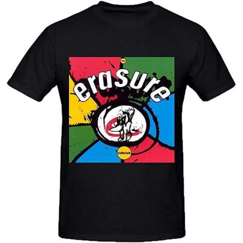 Erasure The Circus Men's Relaxed Fit Cotton Round Neck T-Shirt Black
