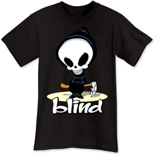 Fashion Blind Skateboard Logo Extreme Sport Black Men's T-Shirt Size S-3XL Black XXL Fashion Blind Skateboard Logo Extreme Sport Black Men's T-Shirt Size S-3XL Black XXL