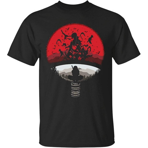 Rebirth Uchiha Clan Symbol Mashup with Itachi Mangekyou Sharingan Sasuke Uchiha T-Shirt Men Cotton T-Shirt Black Rebirth Uchiha Clan Symbol Mashup with Itachi Mangekyou Sharingan Sasuke Uchiha T-Shirt Men Cotton T-Shirt Black