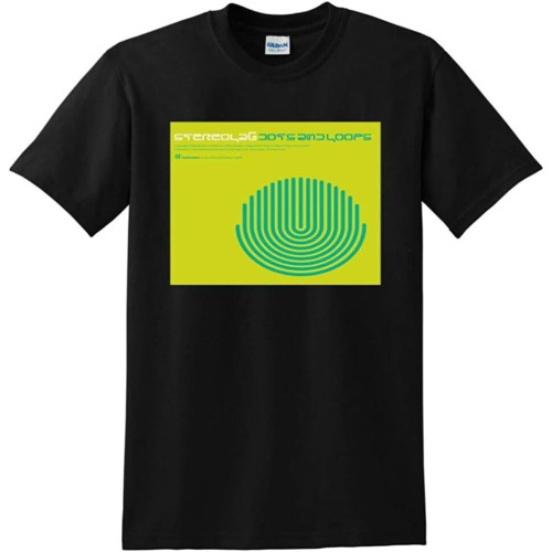 STEREOLAB T Shirt Dots and Loops Vinyl CD Cover Short-Sleeved Shirt Top Sweatshirt Black XS STEREOLAB T Shirt Dots and Loops Vinyl CD Cover Short-Sleeved Shirt Top Sweatshirt Black XS