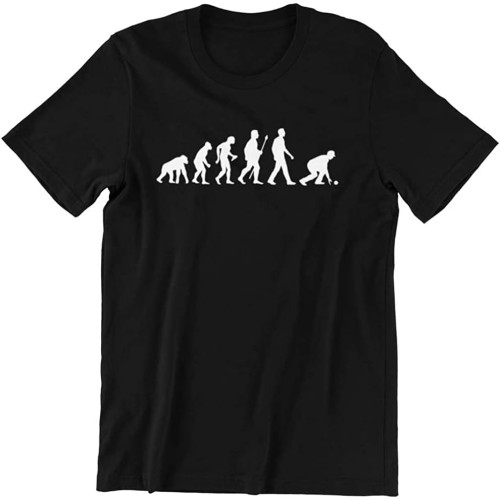 Bowler Evolution of Lawn Bowls T-Shirt Black Graphic Unisex Tee Shirt Bowler Evolution of Lawn Bowls T-Shirt Black Graphic Unisex Tee Shirt