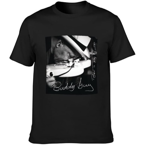 Born to Play Guitar Buddy Guy T-Shirt Black Graphic Unisex Tee Shirt Born to Play Guitar Buddy Guy T-Shirt Black Graphic Unisex Tee Shirt