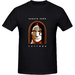 Renato Zero Cattura O-Neck 100% Cotton Short Sleeve Unisex T-Shirt Renato Zero Cattura O-Neck 100% Cotton Short Sleeve Unisex T-Shirt